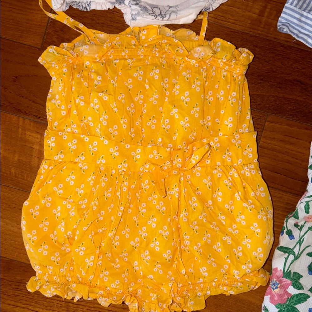 GAP Baby Romper set bundle lot Janie and jack 12 18 24 month White Blue - Picture 4 of 9